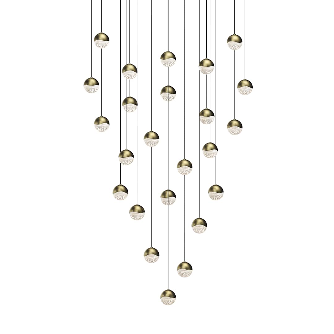 Grapes 24 Light 26" Wide LED Suspension Multi Light Pendant