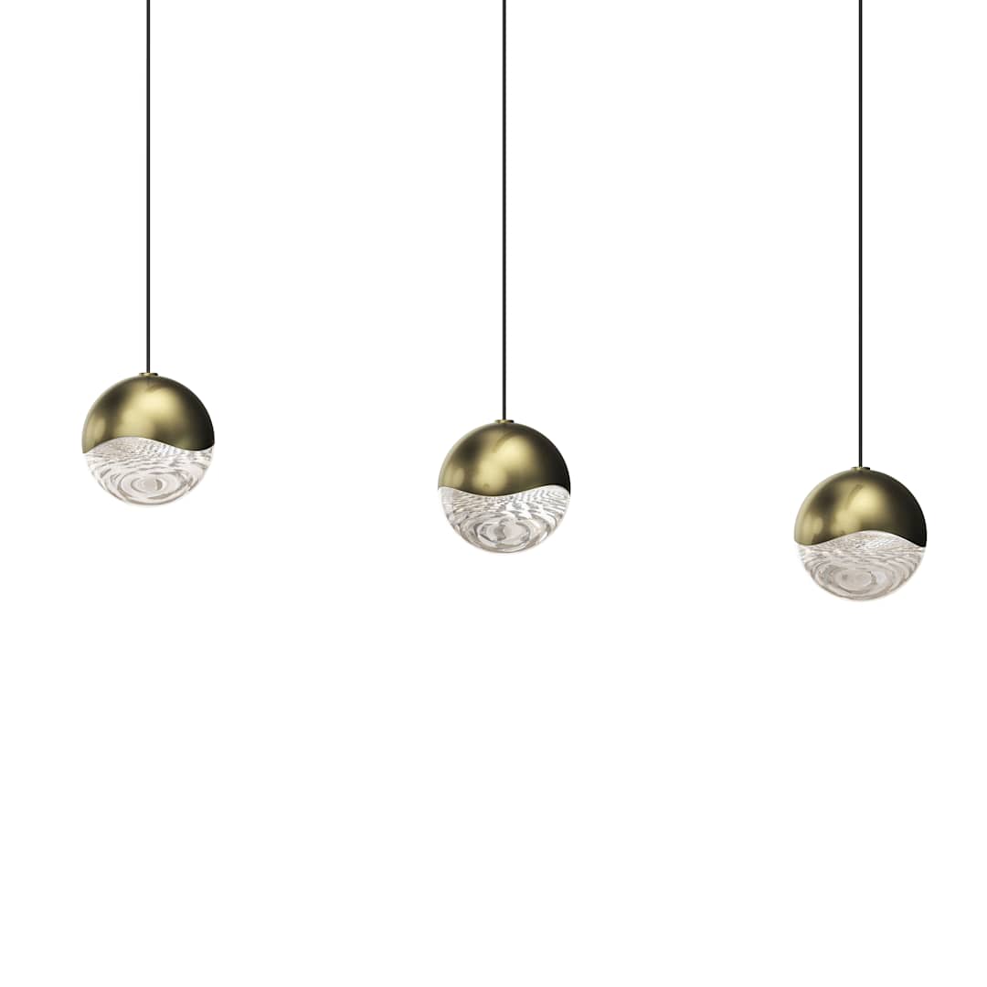 Grapes 3 Light 38" Wide LED Suspension Linear Pendant