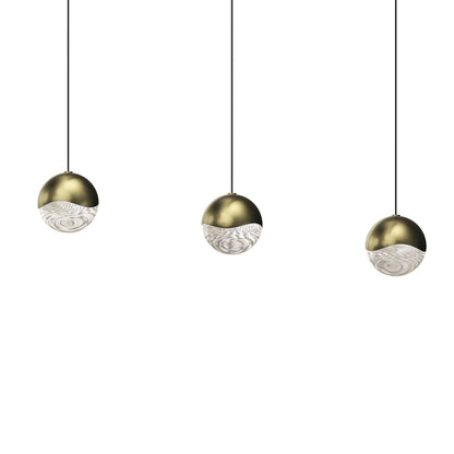 Grapes 3 Light 38" Wide LED Suspension Linear Pendant