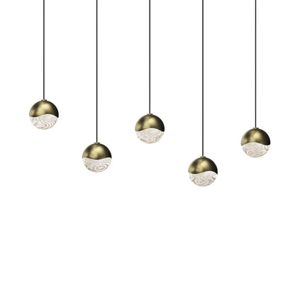 Grapes 5 Light 37" Wide LED Suspension Linear Pendant
