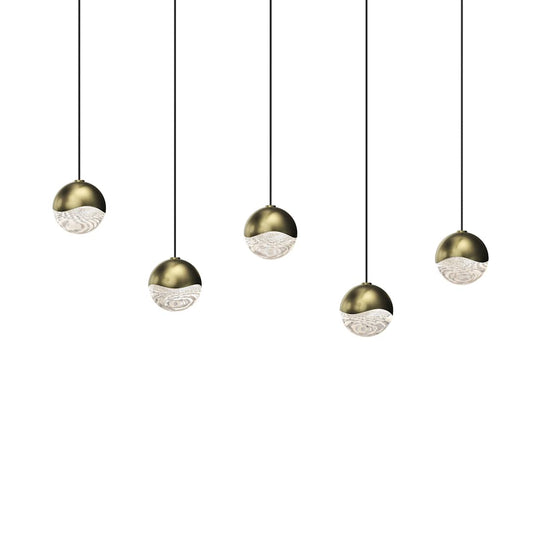 Grapes 5 Light 37" Wide LED Suspension Linear Pendant
