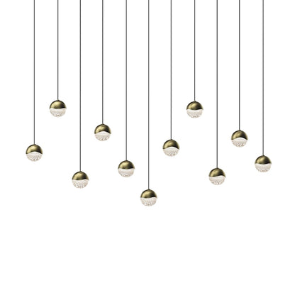 Grapes 11 Light 37" Wide LED Suspension Linear Pendant
