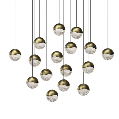 Grapes 16 Light 24" Wide LED Suspension Multi Light Pendant