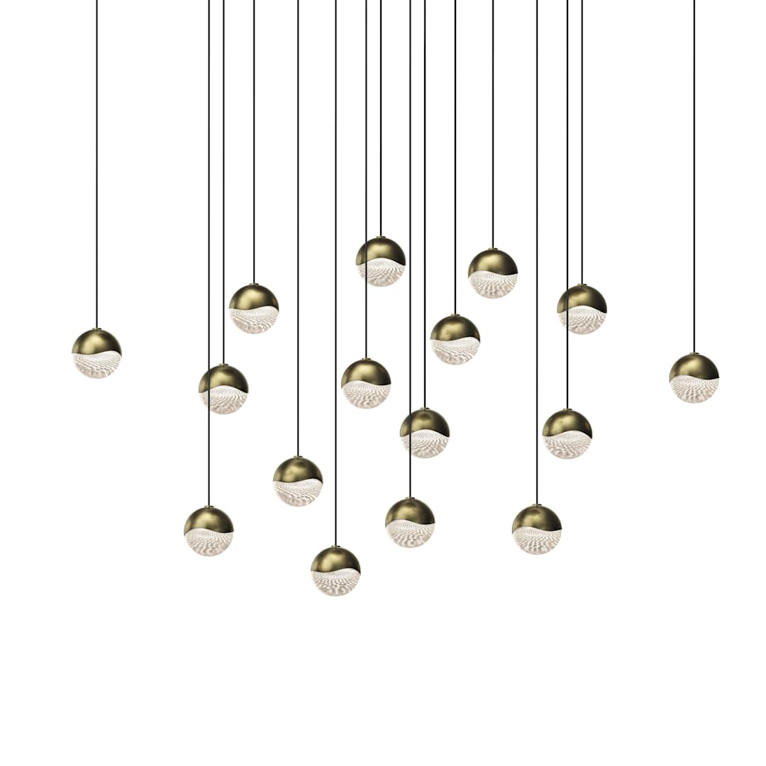 Grapes 16 Light 23" Wide LED Suspension Multi Light Pendant