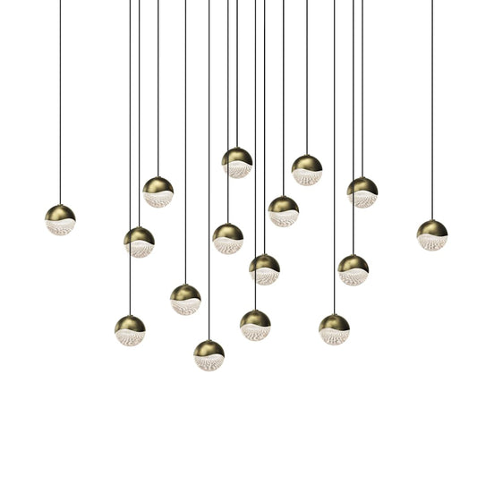 Grapes 16 Light 23" Wide LED Suspension Multi Light Pendant