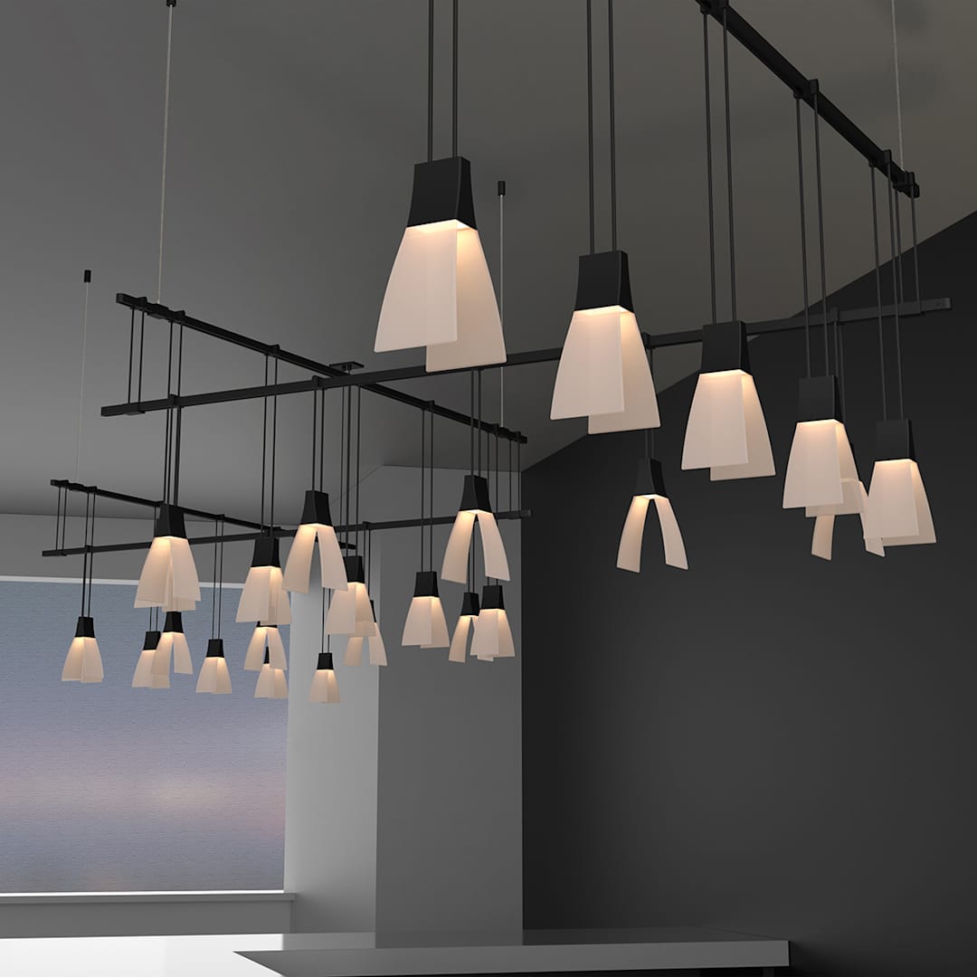 Suspenders LED 5-Bar Zig Zag Multi Light Pendant