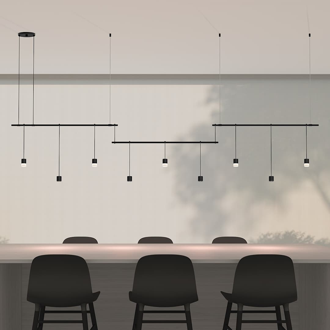 Suspenders 9 Light 104" Wide Full Sized Pendant