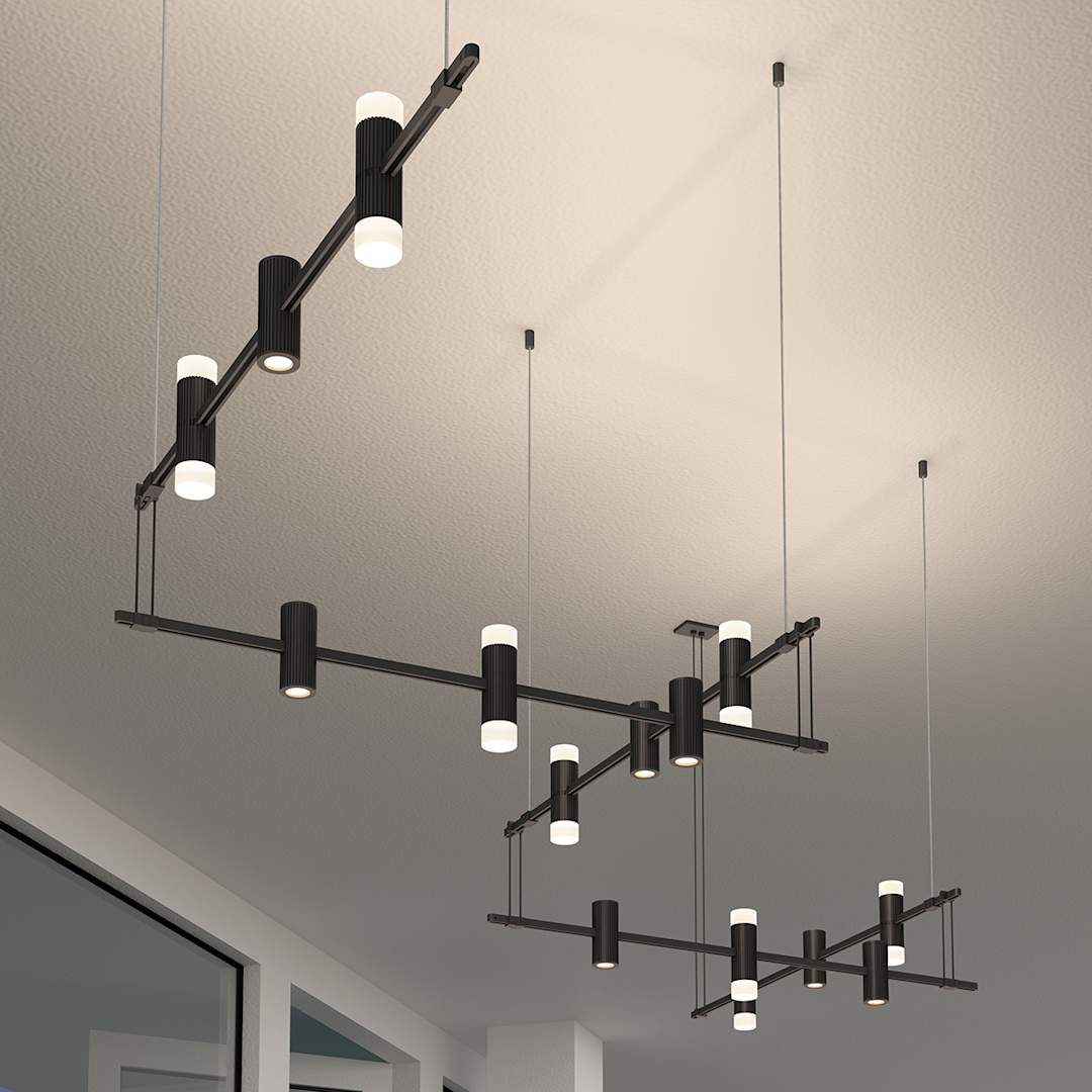 Suspenders 15 Light 106" Wide Full Sized Pendant