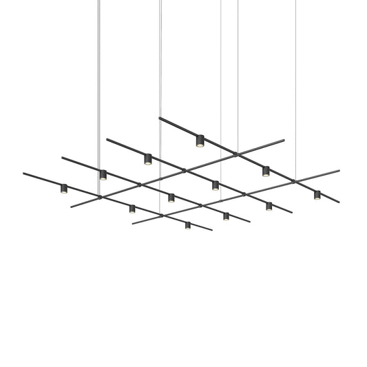 Suspenders 12 Light 97" Wide LED Linear Chandelier