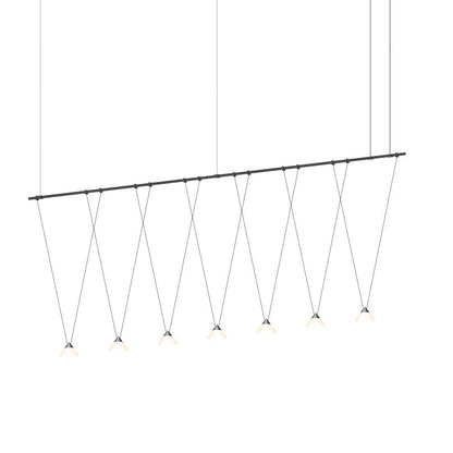 Suspenders 7 Light 97" Wide LED Suspension Multi Light Pendant