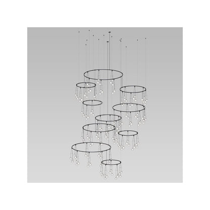 Suspenders 177 Light 76" Wide LED Chandelier