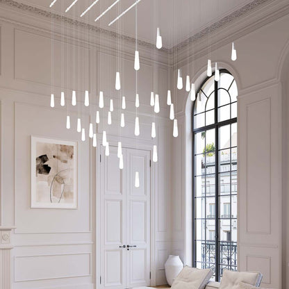 Suspenders 117" Wide LED Abstract Linear Chandelier