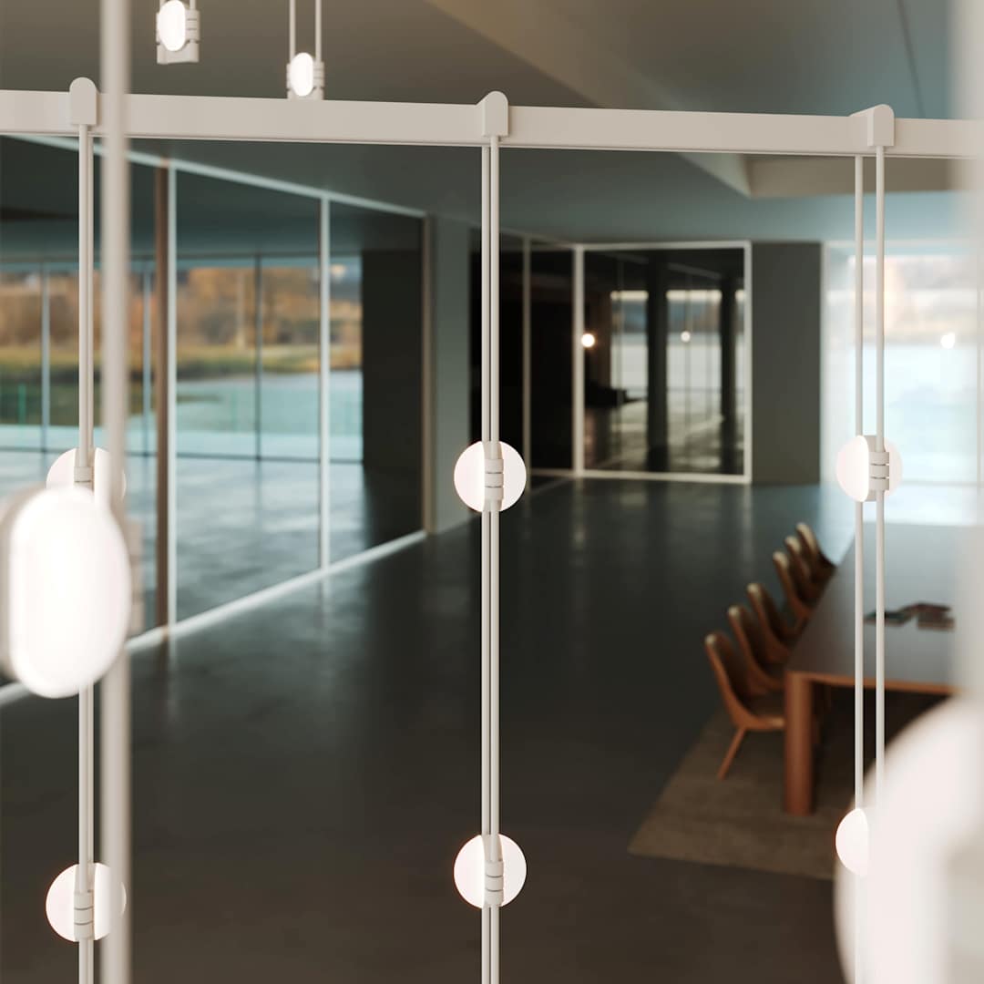 Suspenders 83" Wide LED Abstract Chandelier