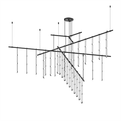 Suspenders 83" Wide LED Abstract Chandelier