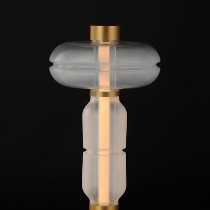 Gusto 20" Tall LED Buffet Table Lamp with Hand-Blown Glass Shades