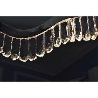 Rolland 30" Wide LED Crystal Pendant