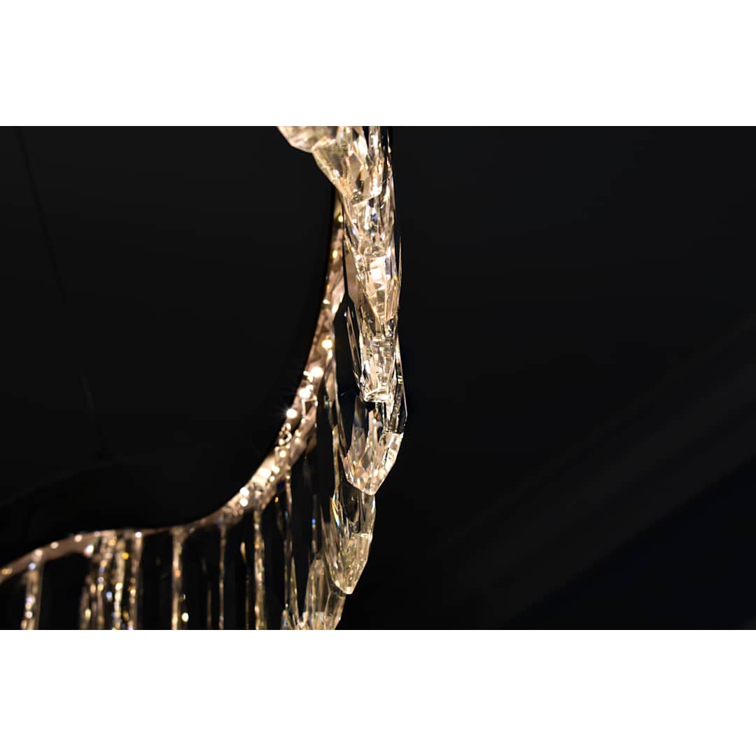 Rolland 30" Wide LED Crystal Pendant