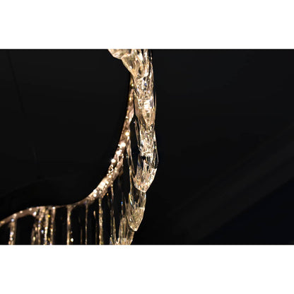 Rolland 30" Wide LED Crystal Pendant