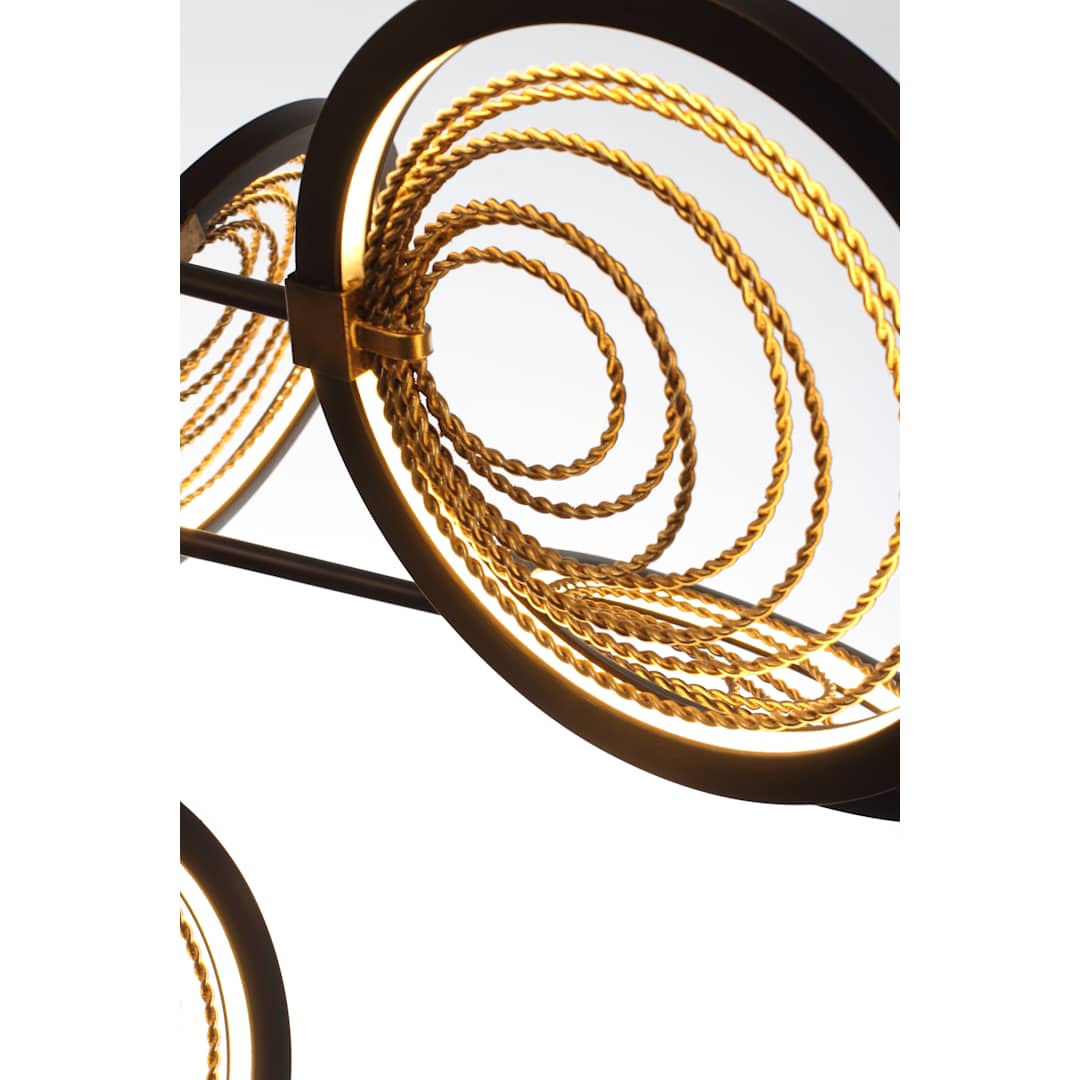 Lariat 7 Light 37" Wide LED Abstract Pendant