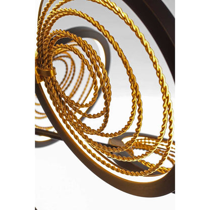 Lariat 7 Light 37" Wide LED Abstract Pendant