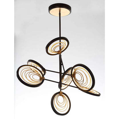 Lariat 7 Light 37" Wide LED Abstract Pendant