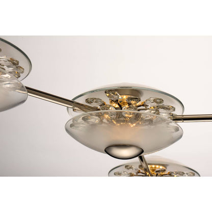 Peony 7 Light 50" Wide LED Abstract Multi Light Pendant