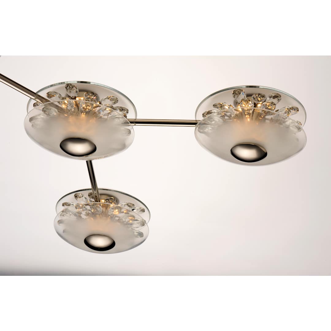 Peony 7 Light 50" Wide LED Abstract Multi Light Pendant