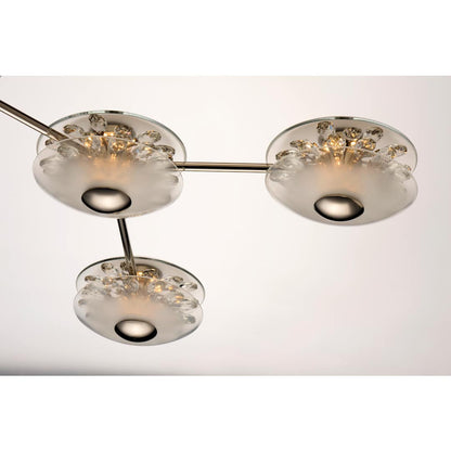 Peony 7 Light 50" Wide LED Abstract Multi Light Pendant