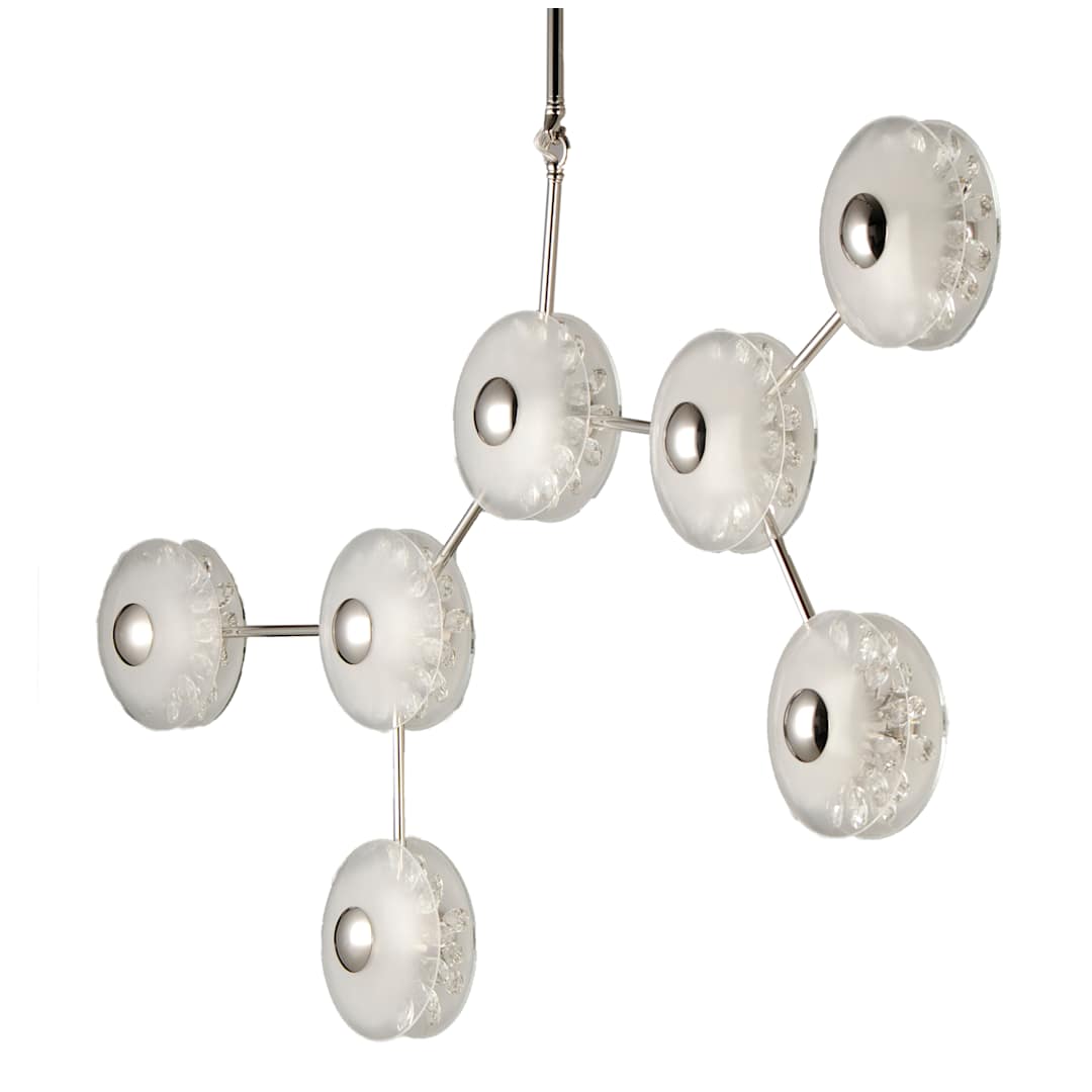 Peony 7 Light 50" Wide LED Abstract Multi Light Pendant