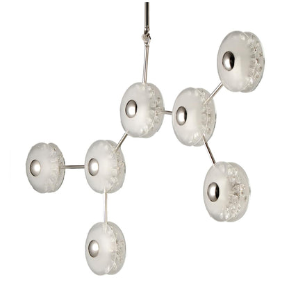 Peony 7 Light 50" Wide LED Abstract Multi Light Pendant