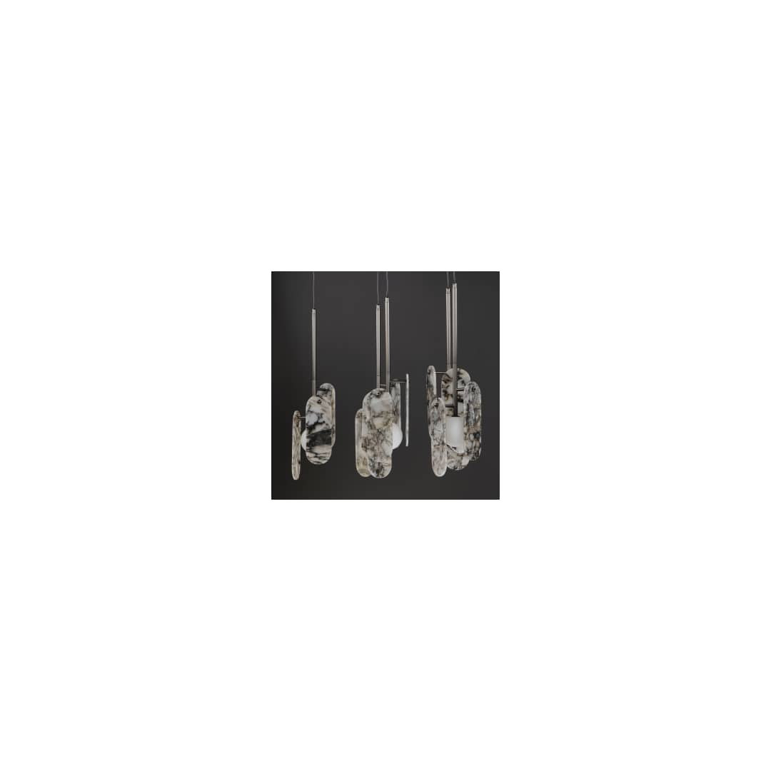 Megalith 5 Light 48" Wide LED Linear Chandelier by Nina Magon