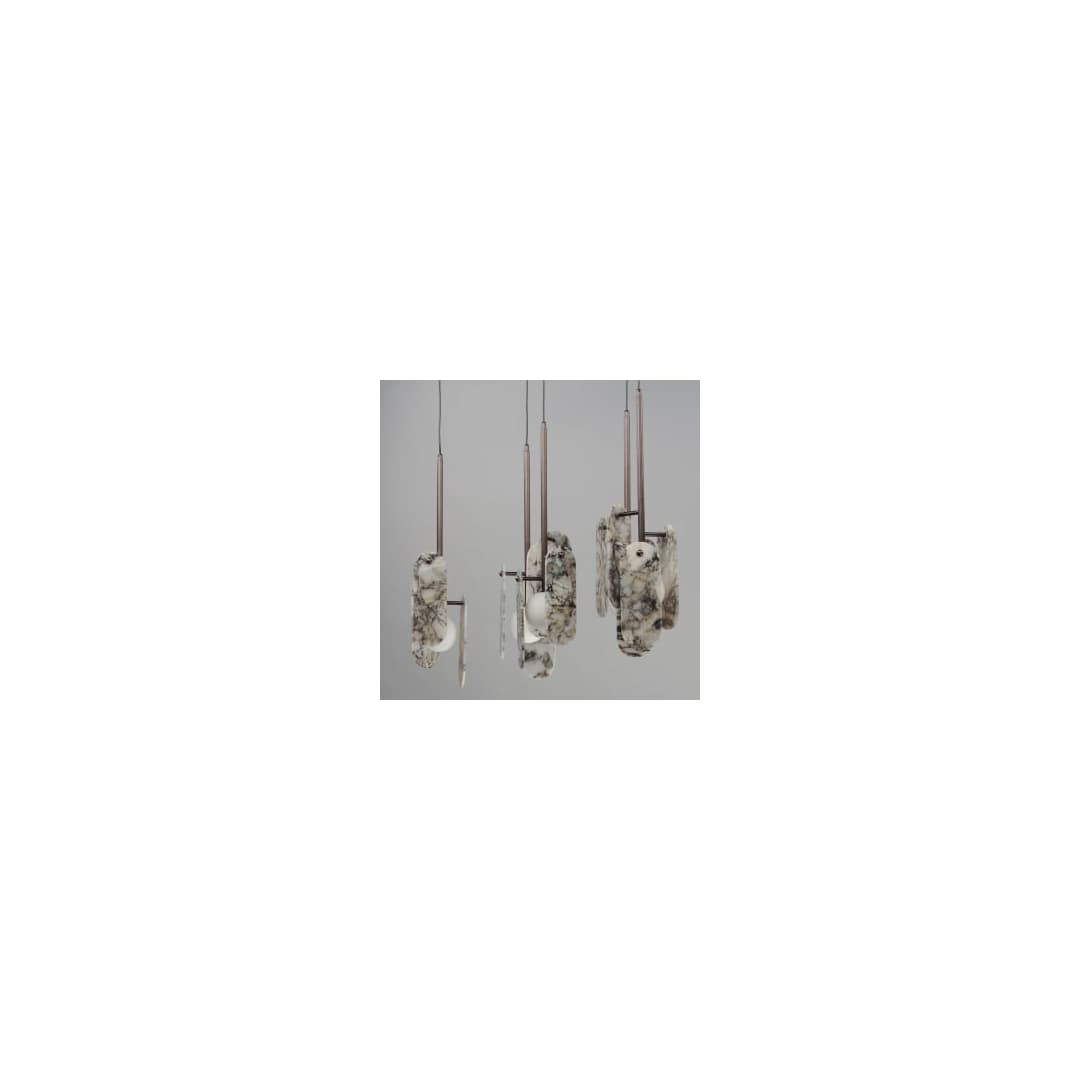 Megalith 5 Light 48" Wide LED Linear Chandelier by Nina Magon