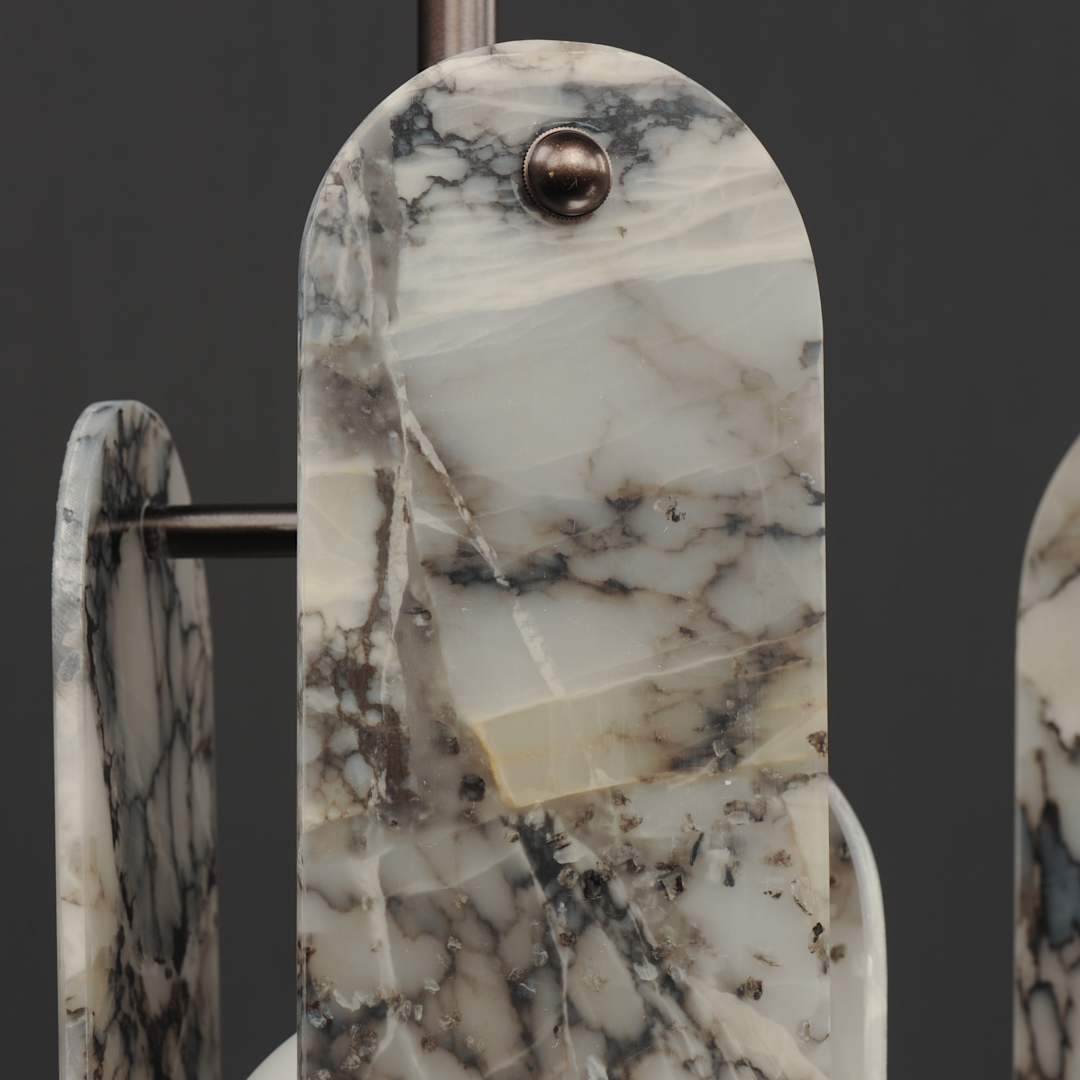 Megalith 5 Light 48" Wide LED Linear Chandelier by Nina Magon