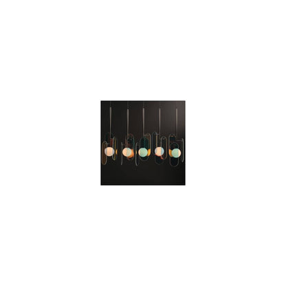 Megalith 5 Light 48" Wide LED Linear Chandelier by Nina Magon