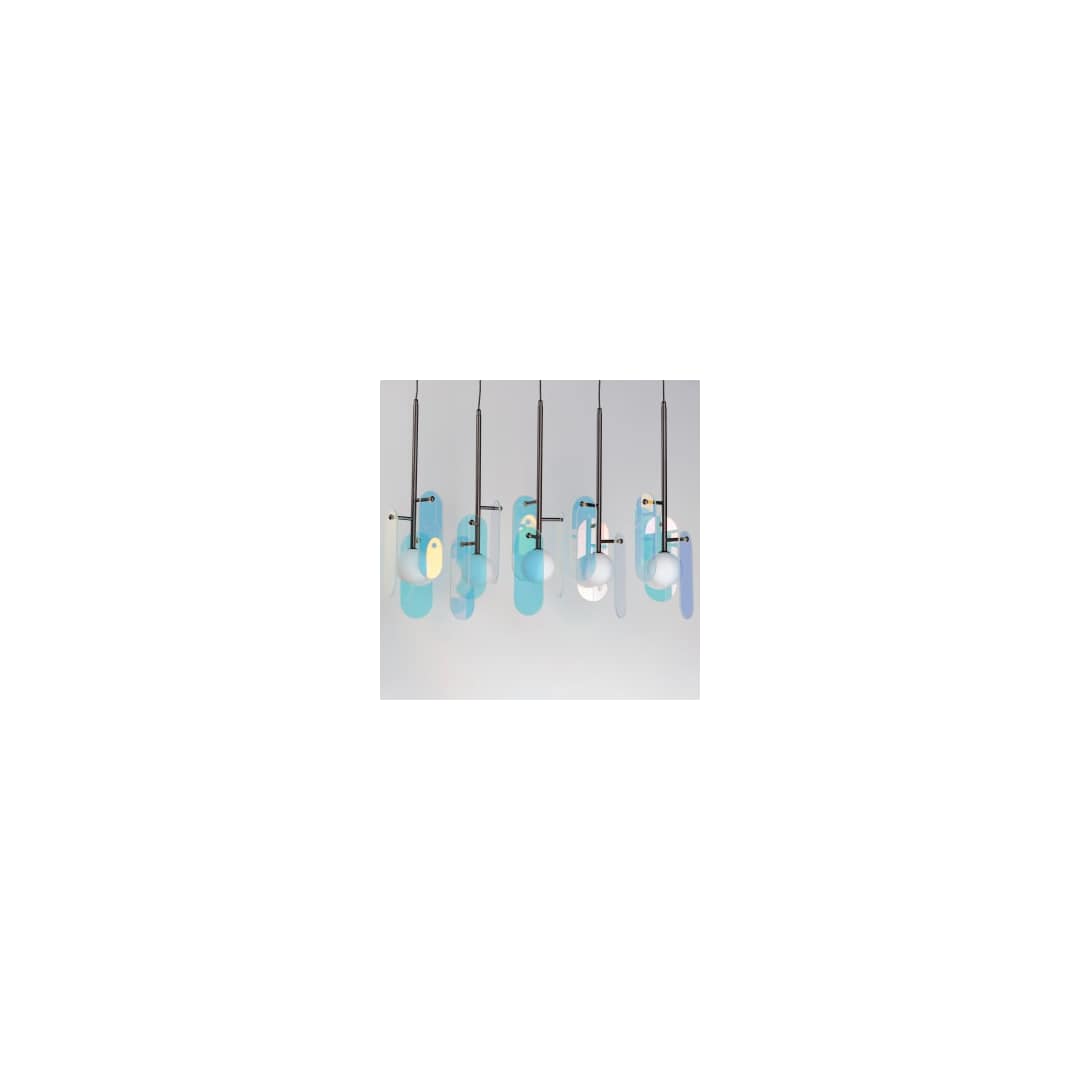 Megalith 5 Light 48" Wide LED Linear Chandelier by Nina Magon