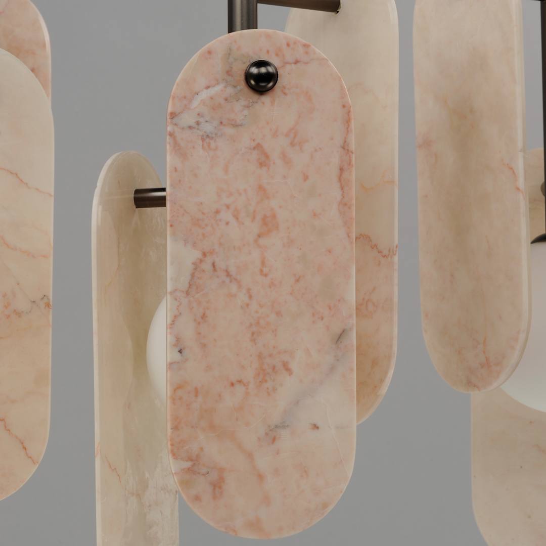 Megalith 5 Light 48" Wide LED Linear Chandelier by Nina Magon