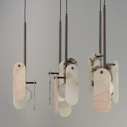 Megalith 5 Light 48" Wide LED Linear Chandelier by Nina Magon