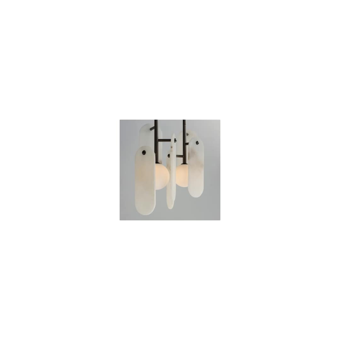 Megalith 5 Light 48" Wide LED Linear Chandelier by Nina Magon