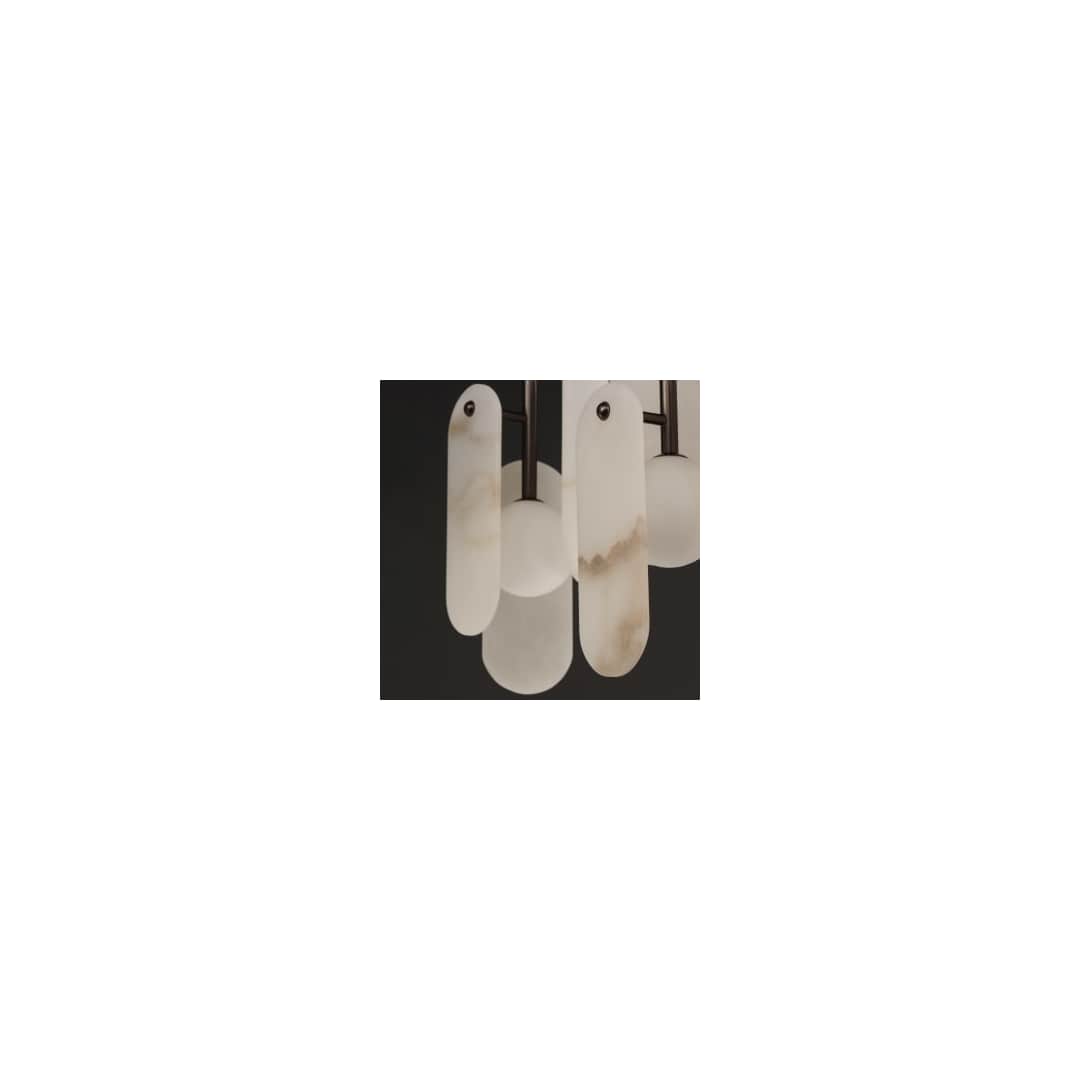Megalith 5 Light 48" Wide LED Linear Chandelier by Nina Magon