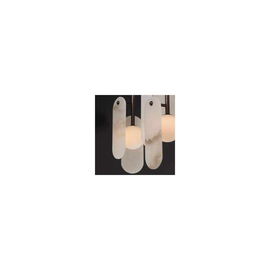 Megalith 5 Light 48" Wide LED Linear Chandelier by Nina Magon