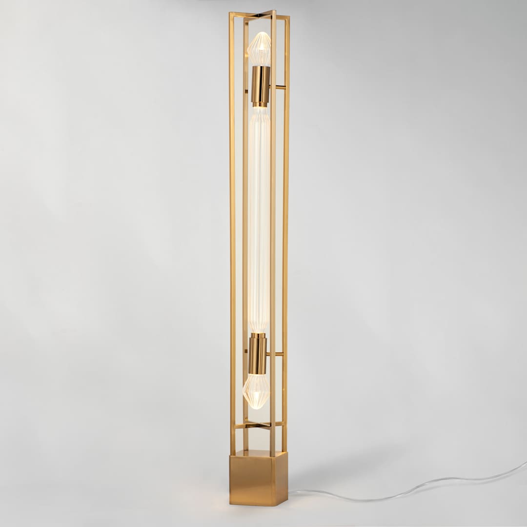 Zeppelin 59" Tall LED Column Floor Lamp by Nina Magon