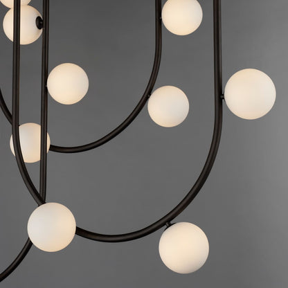 Contour 19 Light 52" Wide LED Semi-Flush Ceiling Fixture by Nina Magon