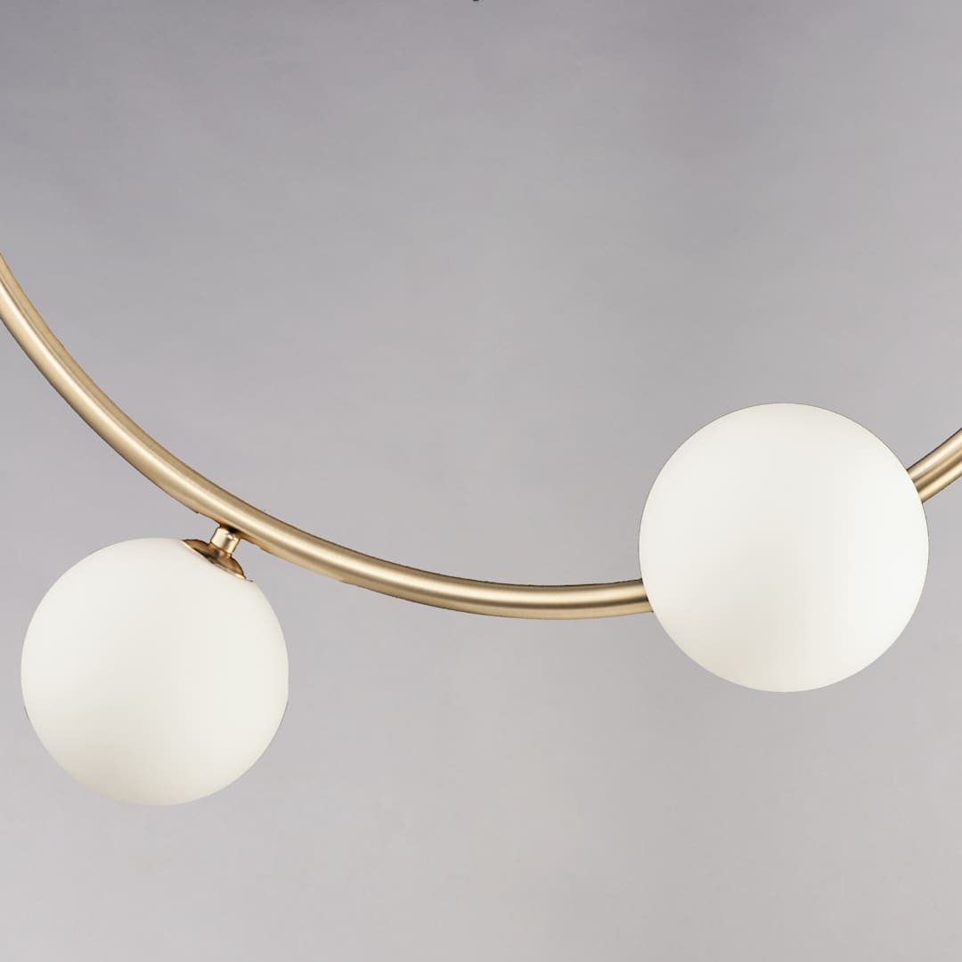 Contour 19 Light 52" Wide LED Semi-Flush Ceiling Fixture by Nina Magon
