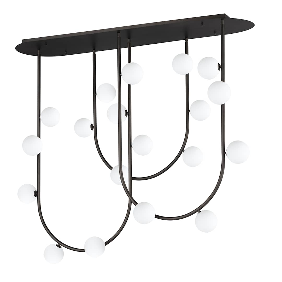 Contour 19 Light 52" Wide LED Semi-Flush Ceiling Fixture by Nina Magon