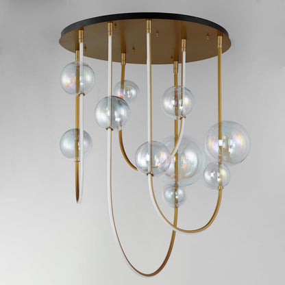 Dreamer 33" Wide LED Abstract Multi Light Pendant