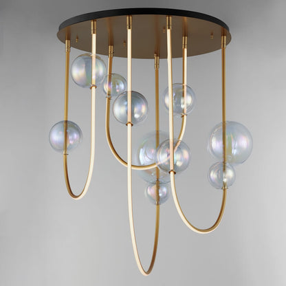 Dreamer 33" Wide LED Abstract Multi Light Pendant