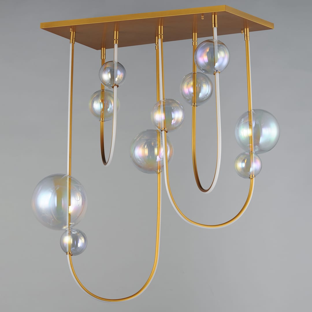 Dreamer 36" Wide LED Abstract Linear Pendant