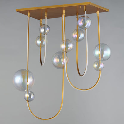 Dreamer 36" Wide LED Abstract Linear Pendant