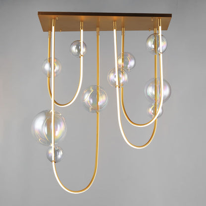 Dreamer 36" Wide LED Abstract Linear Pendant