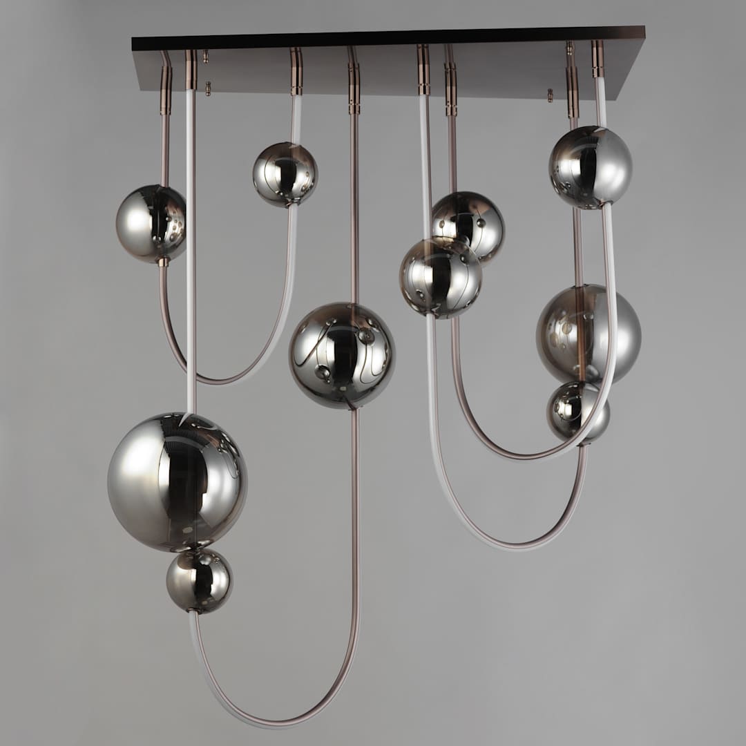 Dreamer 36" Wide LED Abstract Linear Pendant